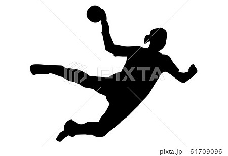 Sport Silhouette Handball 1 Stock Illustration