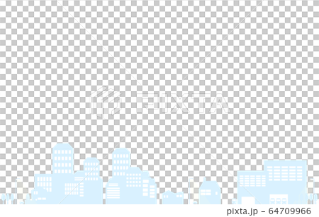 水色の街並みの背景イラスト 64709966