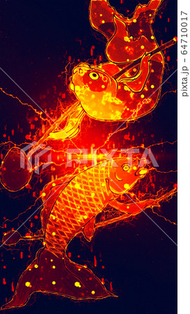 浮世絵　金魚　その7　サイバーバージョン 64710017