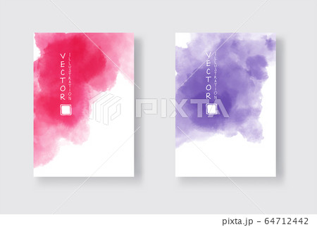 Set of bright colorful vector watercolor Set of bright colorful vector watercolor 64712442