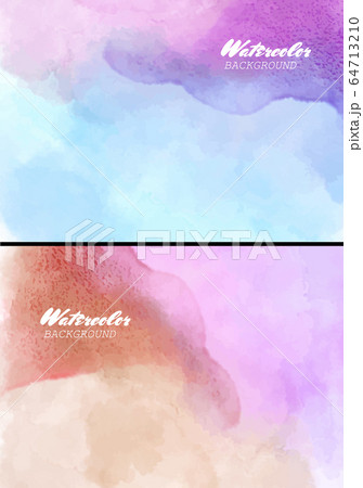 Color watercolor background set. abstract 64713210