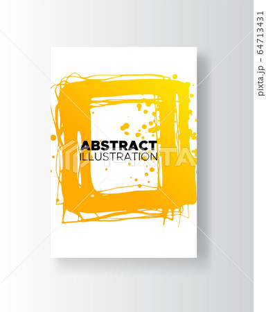 Modern abstract vector banners. Ink style poster Modern abstract vector banners. Ink style poster 64713431