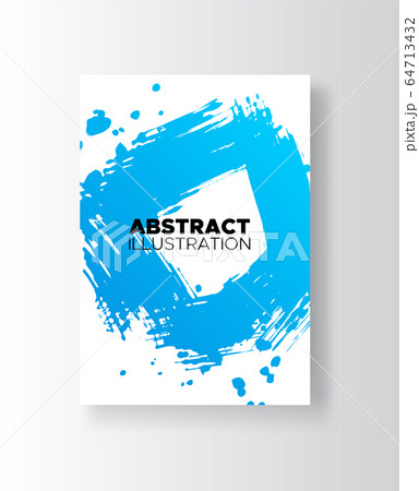 Modern abstract vector banners. Ink style poster Modern abstract vector banners. Ink style poster 64713432