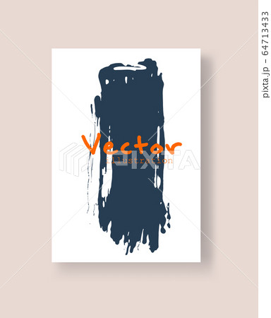 Abstract ink brush banners with grunge effect Abstract ink brush banners with grunge effect 64713433