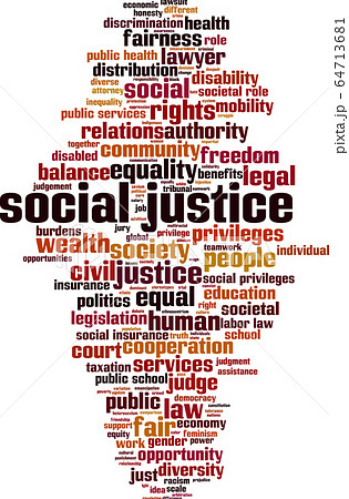 Social justice word cloud 64713681