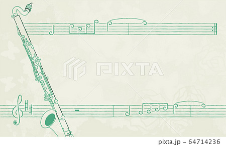 名札テンプレート単体緑2 バスクラ のイラスト素材