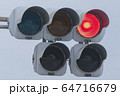 路面電車の信号：赤信号 64716679