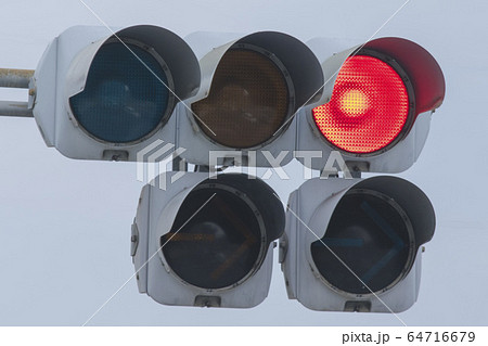 レトロ 赤信号機 金属製 Amazon.co.jp: 300mm 産業用 LED 信号機、2 色赤/緑の壁ランプ