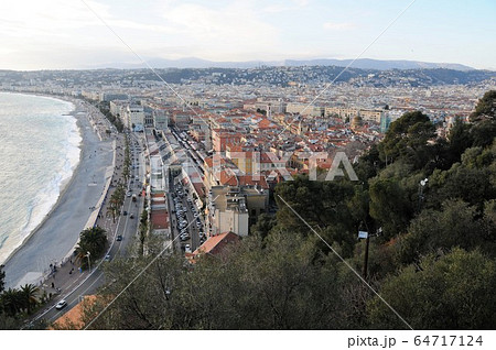 フランス、ニース、アンジェ湾、プロムナード・デザングレ 64717124