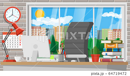 Modern creative office or home workspace. Modern creative office or home workspace. 64719472