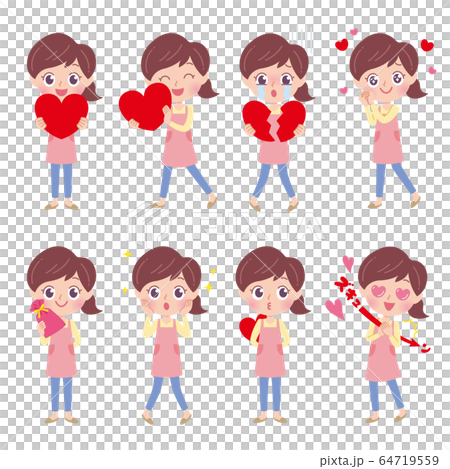 矢量 護士 破碎的心 64719559