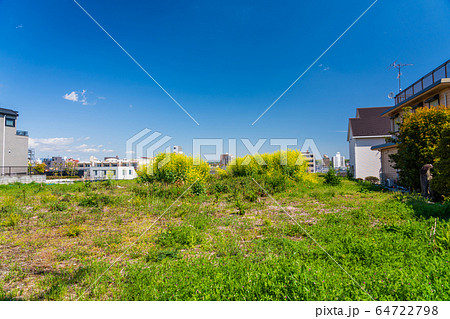 高台の造成地から見る市街風景 高台の造成地から見る市街風景 64722798