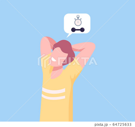 Man Thinking about Fitness Training, Speech Bubble, Person Communicating with Speech Bubble, Social Networking Flat Vector Illustration Man Thinking about Fitness Training, Speech Bubble, Person Communicating with Speech Bubble, Social Networking Flat Vector Illustration 64725633