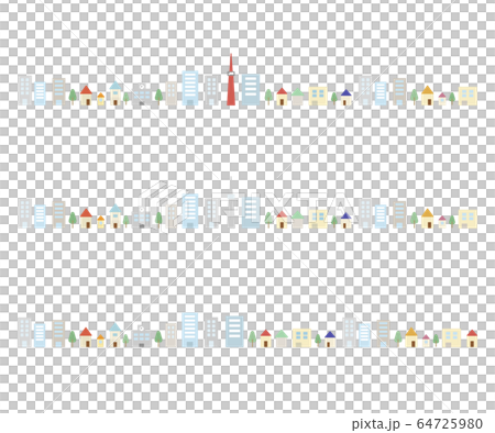 城市景觀背景圖/城鎮/簡單 64725980