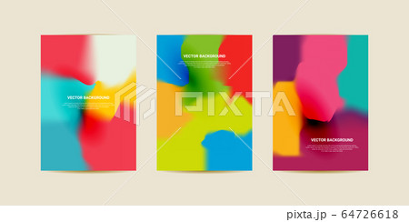 Abstract blurred gradient mesh backgrounds. Colorful smooth banners template. Abstract blurred gradient mesh backgrounds. Colorful smooth banners template. 64726618