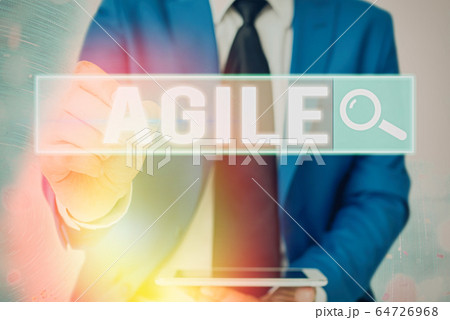 Word writing text Agile. Business concept for Word writing text Agile. Business concept for 64726968