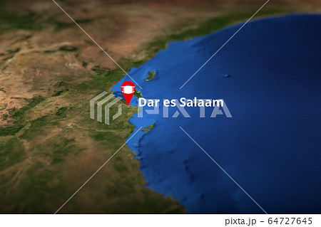 Dar es Salaam, Tanzania geotag with face mask, COVID-19 coronavirus disease quarantine related 3D rendering Dar es Salaam, Tanzania geotag with face mask, COVID-19 coronavirus disease quarantine related 3D rendering 64727645