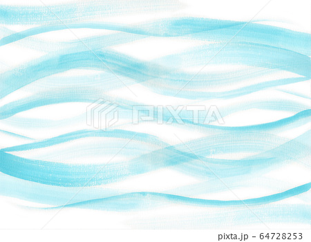 水彩で描いた水流のイラストのイラスト素材
