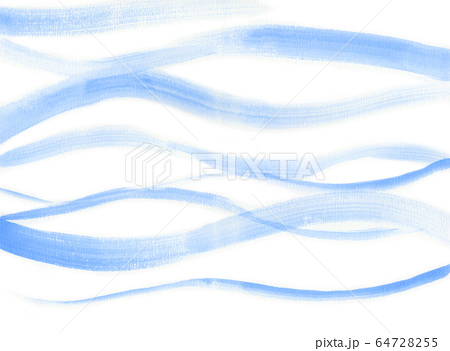 水彩で描いた水流のイラストのイラスト素材