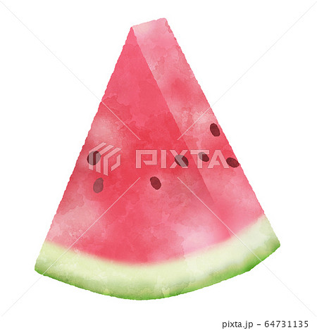 スイカ 水彩風イラスト素材のイラスト素材