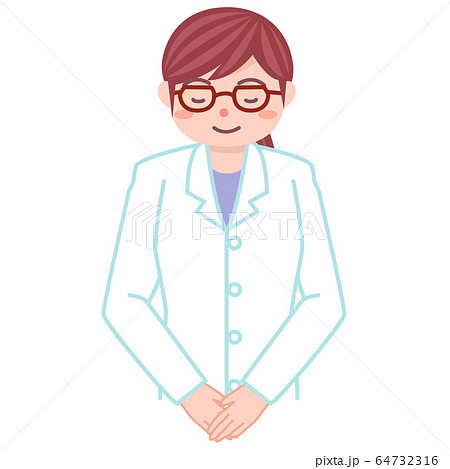 女医　お辞儀 64732316