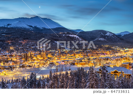 Breckenridge, Colorado, USA Town Skyline 64733631