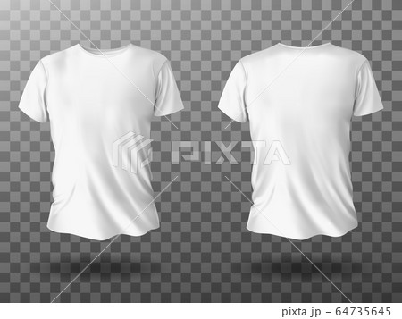 White t-shirt mockup, t shirt with short sleeves 64735645