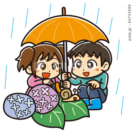 梅雨・子供 64735699
