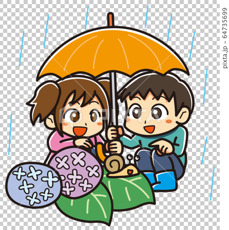 Rainy season / child 64735699