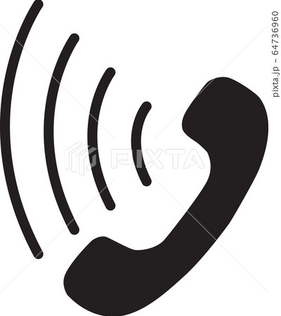 house phone black solid icon with modern design 64736960