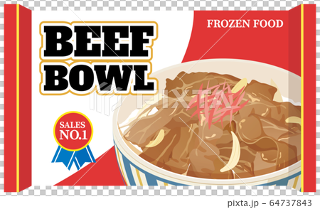 Frozen food beef bowl English version Frozen food beef bowl English version 64737843