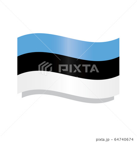 Waving flag of Estonia 64740674