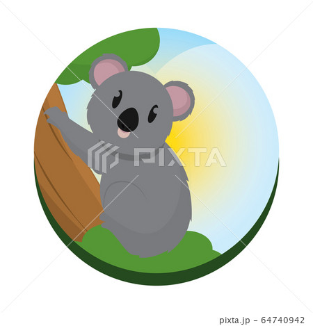 Cute koala cartoon 64740942