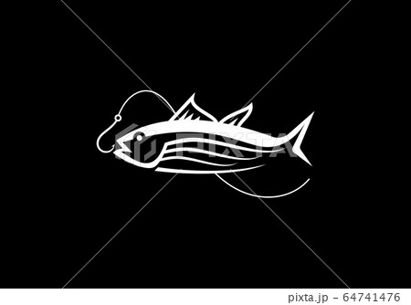 Fish symbol. Fresh seafood logo template design. Fishing logo. 64741476