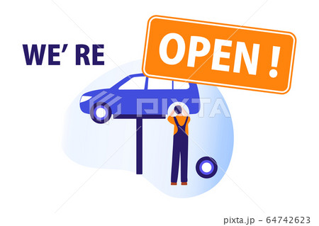 Quarantine Coronavirus Open Car repair service 64742623