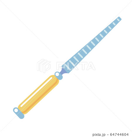 rasp file cartoon icon isolated on white background. Flat coarse form of file for coarsely shaping wood. Typically carpentary hand tool vector object 64744604