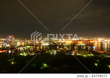 千葉ポートタワーからの夜景(千葉・蘇我方面) 千葉ポートタワーからの夜景(千葉・蘇我方面) 64749072