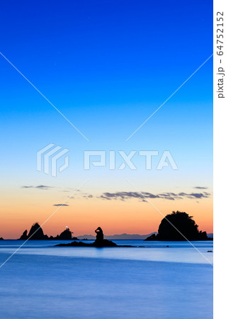 静岡西伊豆_日没後の大田子海岸 静岡西伊豆_日没後の大田子海岸 64752152