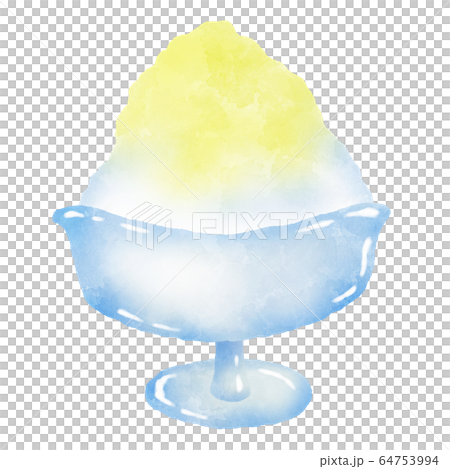 Shaved ice, lemon flavor, yellow 64753994
