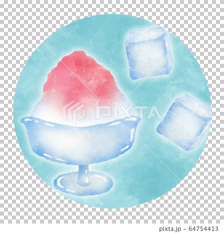Kakigori watercolor style illustration icon Kakigori watercolor style illustration icon 64754413