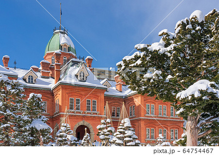 雪の日の北海道庁旧本庁舎 64754467