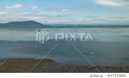 栄浦浜から見たサロマ湖 栄浦浜から見たサロマ湖 64754900