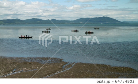 栄浦浜から見たサロマ湖 栄浦浜から見たサロマ湖 64754903