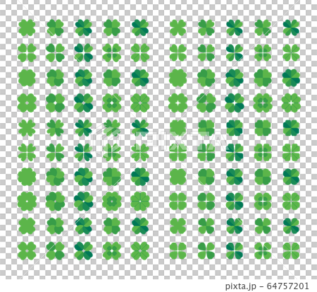 Four leaf clover icon illustration set Four leaf clover icon illustration set 64757201