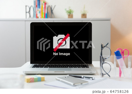 パソコンの画面が切れた時のイメージ パソコンの画面が切れた時のイメージ 64758126