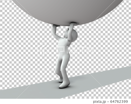Characters withstanding heavy pressure 64762399