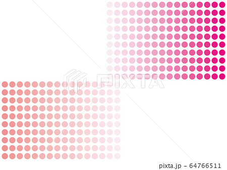 水玉模様のグラデーション 背景素材 イラスト ベクターのイラスト素材