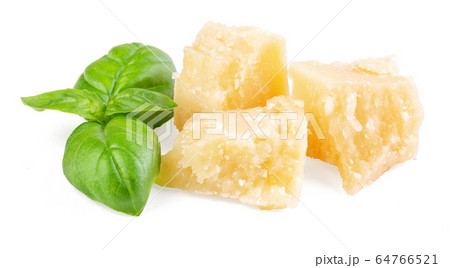Three slices of permesan reggiano 64766521