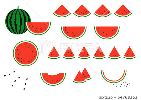 スイカ　セット　赤 64768363
