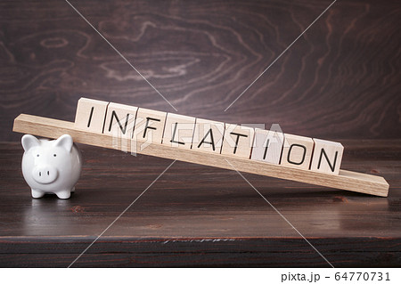 Inflation on piggy bank Inflation on piggy bank 64770731